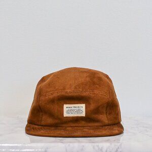Norse Projects  5 Panel Cap Leather Velours